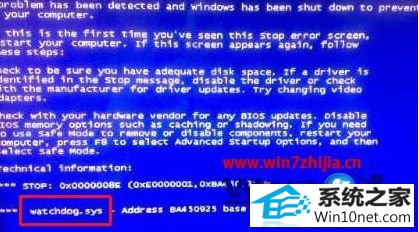 win10ϵͳƵwatchdog.sysͼĲ