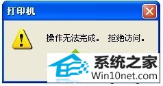 操作无法完成。拒绝访问 win10系统打印机提示”操作无法完成。拒绝访问“的图文步骤