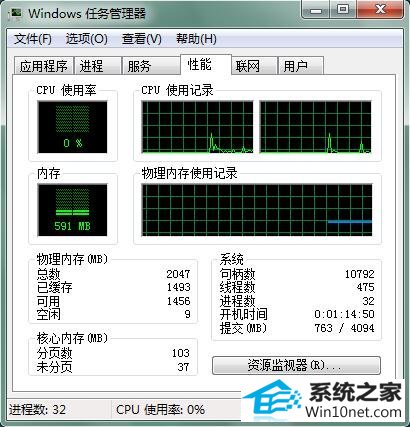 win10系统物理内存占用太高影响系统运行的图文步骤